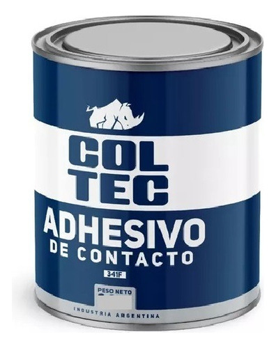 Adhesivo Cemento De Contacto 1lt 800g Lata Coltecpegamento Color Azul