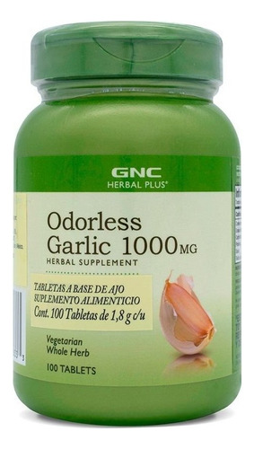 Gnc Herbal Plus Odorless Garlic 1000 Mg