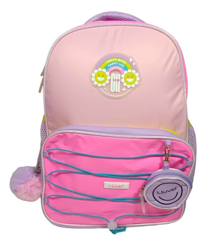 Mochila Arcoiris Primaria Backpack Ll24bpc12 Color Rosa