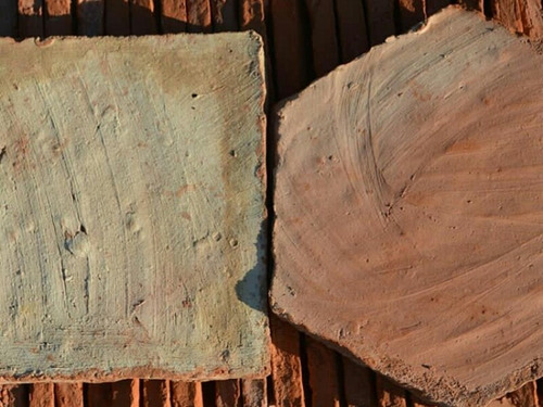 Terracota Artesanal Rustica Cuadrado Y Hexagonal