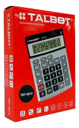 Calculadora Talbot De Escritorio 12 Digitos 5672