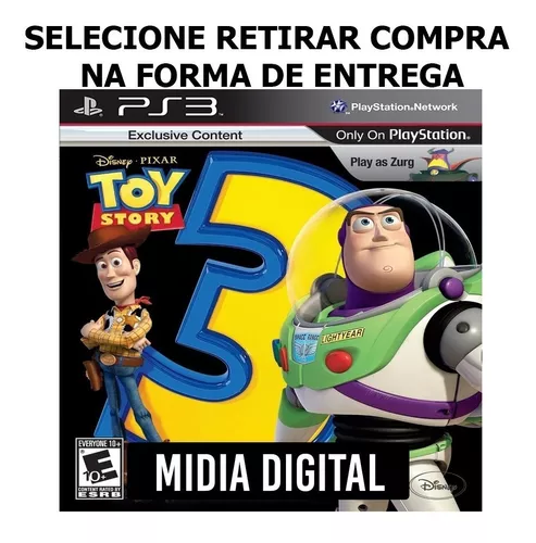 Toy Story 3 - Ps2 Classic - Jogos Ps3 Psn