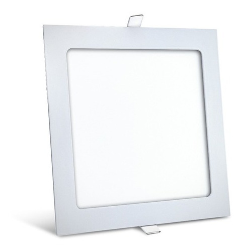 Panel Spot Led Embutir 12 Watts Cuadrado Alto Brillo Chiaro