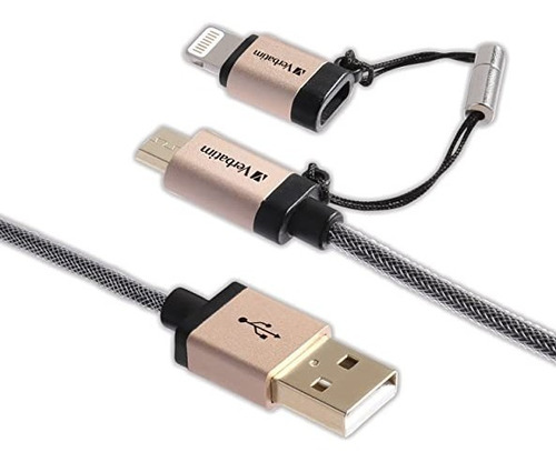 Verbatim Cable Micro Usb Datos Y Carga Adapt Lightning 99218