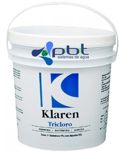 Cloro Para Alberca Tricloro Tableta 3 Pulgadas Klaren 20 Kg