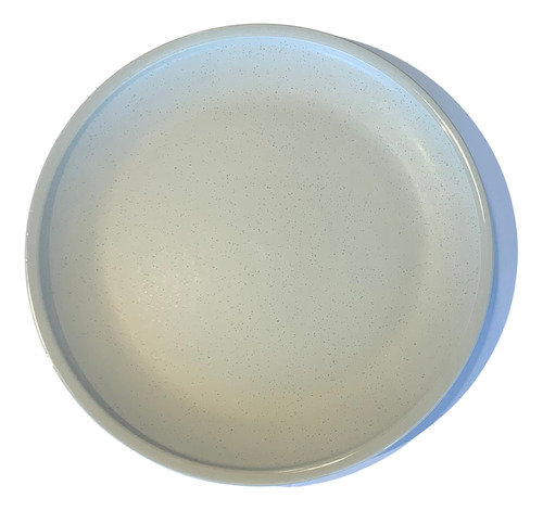 Plato Postre  Llano 21cm Diámetro Cerámica Porcelana Beige