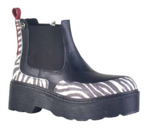 Imagen 2 de 7 de Botinetas Panchas Botitas De Mujer De Cuero Pietra - Ferraro