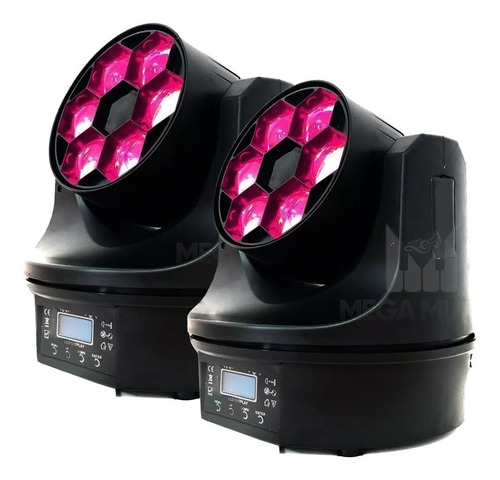 4 Moving Bee Eye 6 Leds Osram 15w Rgbw Quadriled + Mesa Dmx