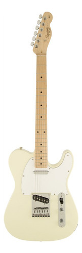Guitarra eléctrica Squier by Fender Telecaster de álamo arctic white laca poliuretánica con diapasón de arce