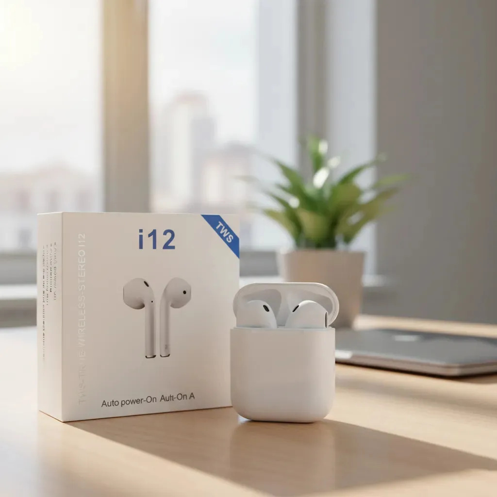Fone Bluetooth Sem Fio I12 Tws Touch Android Ios Microfone Branco