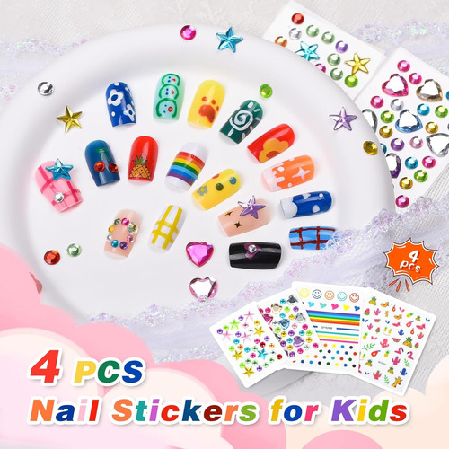 Wakaniya Juego De Esmaltes De Uñas Infantiles Para Niñas, Ki