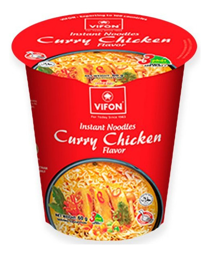 Ramen Pote Sabor Pollo Y Curry X60gr Vifon