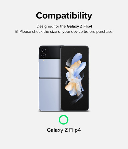 Imagen 8 de 10 de Film Para Galaxy Z Flip 4 Ringke Dual Easy Pack X2 Pantalla