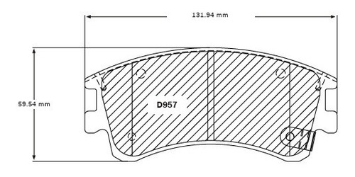 Pastillas De Frenos Mazda 6 2.3 2004-2008 Delanteras