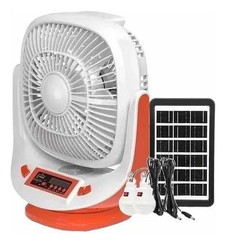 Mini Ventilador Solar, Linterna, Radio, Bluetooth,ampolletas