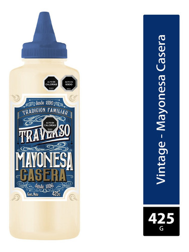 Mayonesa Casera Vintage Traverso 425g