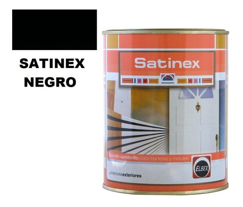 1/4l Esmalte Sintetico Semibrillo Elbex Satinex 5 Colores