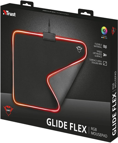 Mouse Pad Gxt765 Glide-flex Rgb + Hub Usb 4 Puertos Pc Gamer