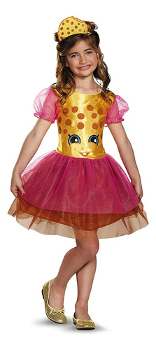 Disfraz Kookie Cookie Shopkins Niña, Talla S/4-6x.