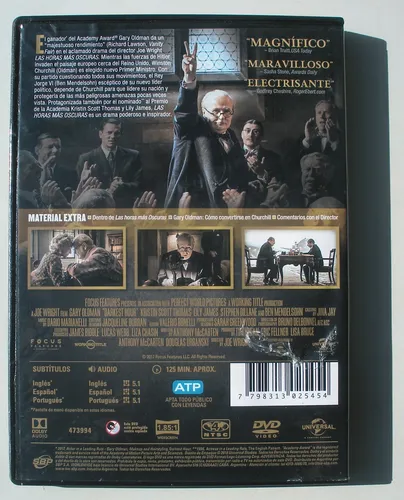 Dvd - Las Horas Mas Oscuras - Winston Churchill Gary Oldman (Usado)