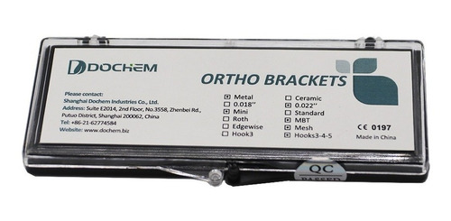 Brackets Metálico Roth 022 Odontología