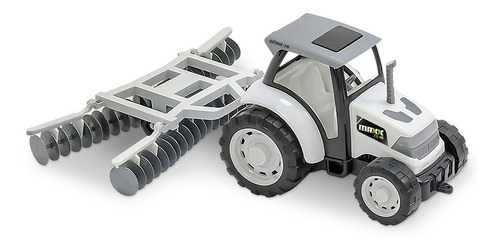 Miniatura Maxx Trator De Brinquedo Com Arado Articulado