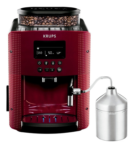 Cafetera Espresso Digital Display Led Krups Ea816570 15 Bar