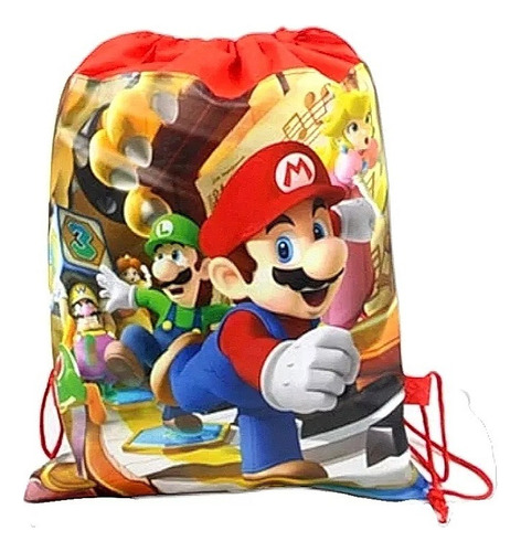 Kit Tulas Mario Bros Bolsita Sorpresa Recordatorio Bolsa X