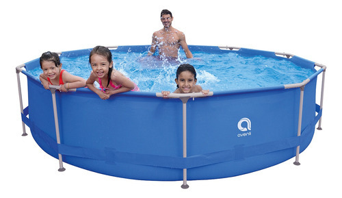 Piscina redonda estrutural 360 x 76 cm 6125 Lt Avenli Ct cor azul