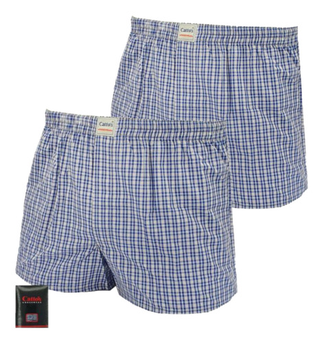 Boxer Escocés Catoss Tela Algodón 100 % Calzoncillo X Pack