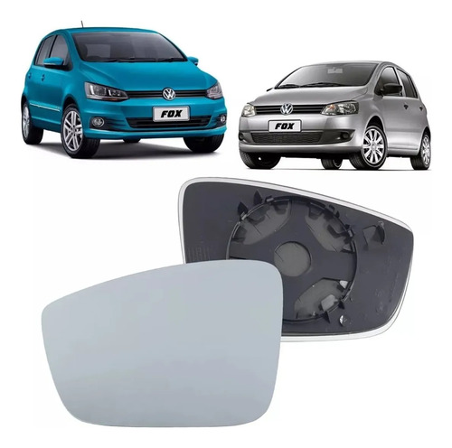 Lente Espelho Retrovisor Com Base Up Fox 10 A 21 Gol G6 G7 8