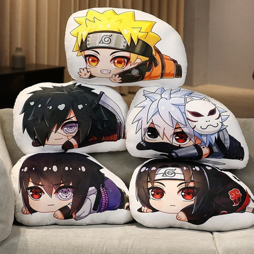 Cojin Decorativo Chibi Naruto Personajes Kawaii Anime 