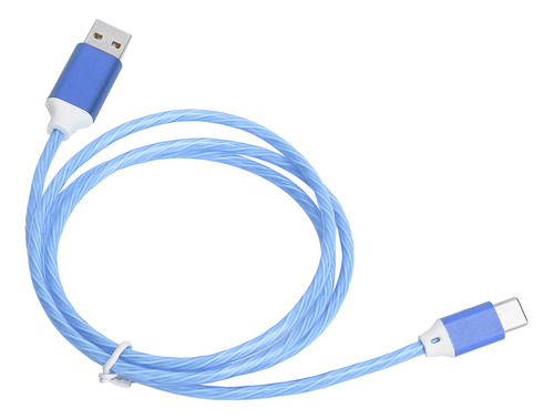 Cable De Carga Usb A Tipo C La Luz Led Fluye Rápidamente