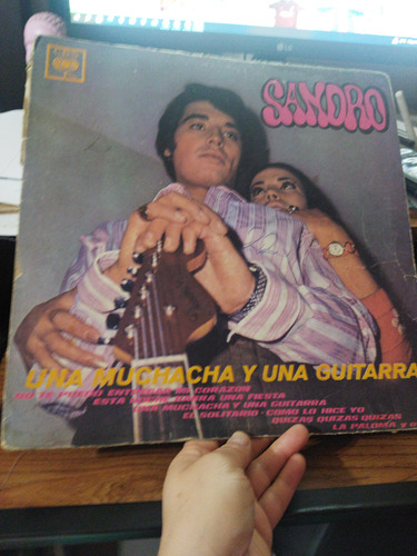 Lamina De Disco De Vinilo De Sandro Una Muchacha Y Una Guiit (Usado)
