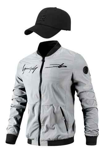 Chaqueta De Aviador Con Monograma Masculino Con Caracteres