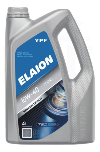 Aceite Ypf Elaion Ts 1040 X 4lts Semisintético (f30 10w40)