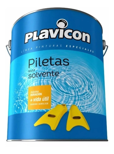 Pintura Para Pileta Base Solvente Azul Plavicon 20 Lts