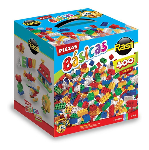 Imagen 7 de 8 de Bloques para armar Rasti Kit accesorios Kit de piezas básicas 400 en caja