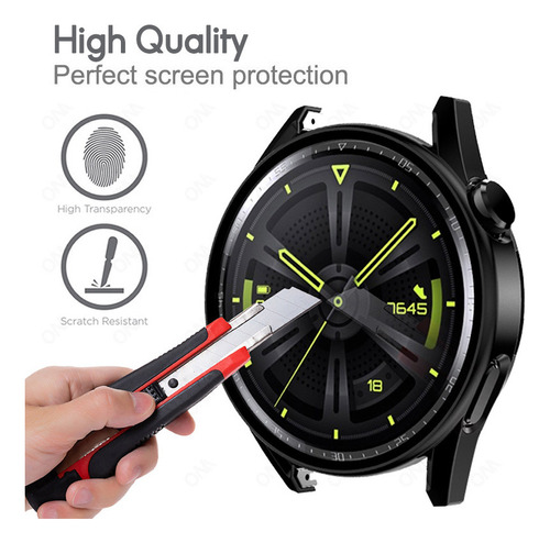 Vidrio Templado + Funda Case For Huawei Watch Gt2 42mm, 6u