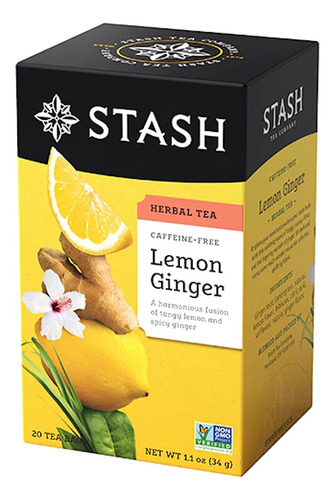 Stash - Té Herbal, Lemon Ginger