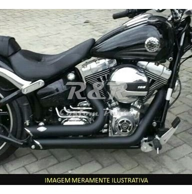 Escapamento Fat Boy 12 A 17 Harley Short Shot Escape Torbal