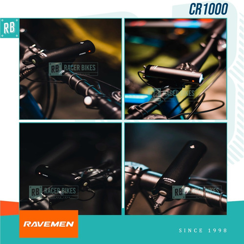 Imagen 3 de 10 de Luz Delantera Bicicleta Ravemen Cr-1000 1000 Lm Usb Led