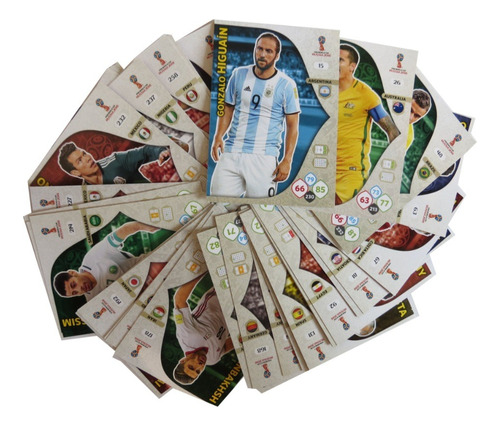 Lote 100 Cartas Adrenalyne Rusia 2018 Sin Repetir