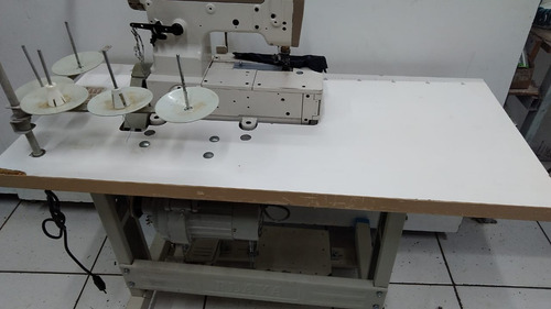 Máquina Galoneira Plana Modelo Pegasus Motor Conv. 110/220v Cinza (Usado)