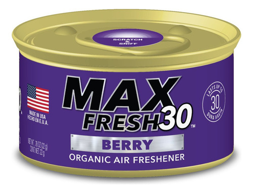 Ambientador Lata Organico Max Fresh 30 Dias