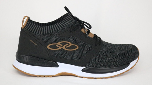 Tênis Olympikus Genesis Elástico Cadarço Preto E Cinza/rosa | Mercado Livre