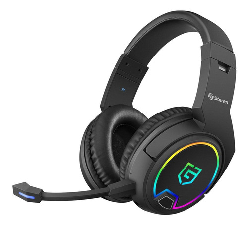 Audífonos gamer Steren AUD-570 , con bluetooth color negro