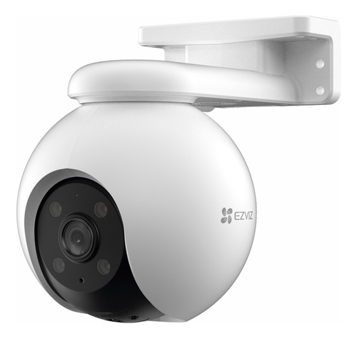 Ezviz Cámara De Seguridad PTZ CS-H8-3K PT Wifi 5MP 3K Conbertura Panoramica 360° Detección humana Y De Vehiculos Con Ranura Para Micro SD Luz Parpadeante Ideal Para Exteriores