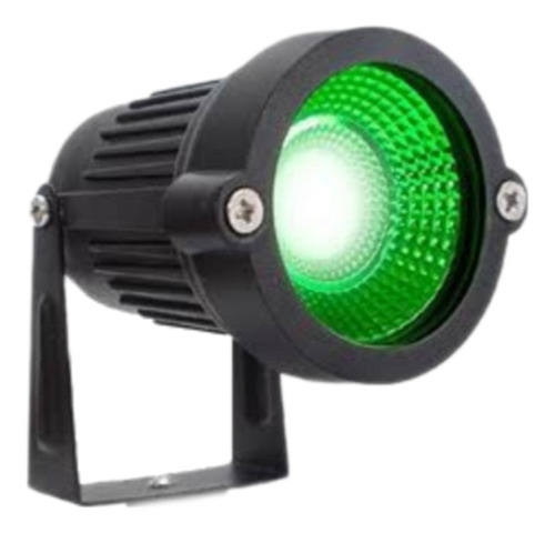 Spot Luminária P/ Parede Léd 3w Verde A Prova Dágua Bivolt