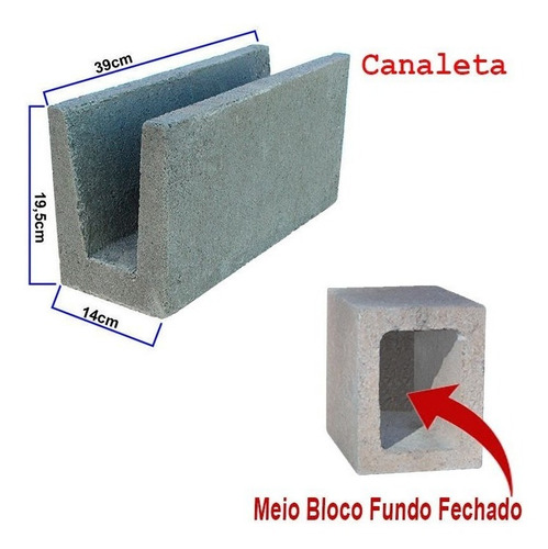 Imagem 3 de 6 de Kit Misto N14 Forma Canaleta E Meio Bloco Fechado Gastrobel
